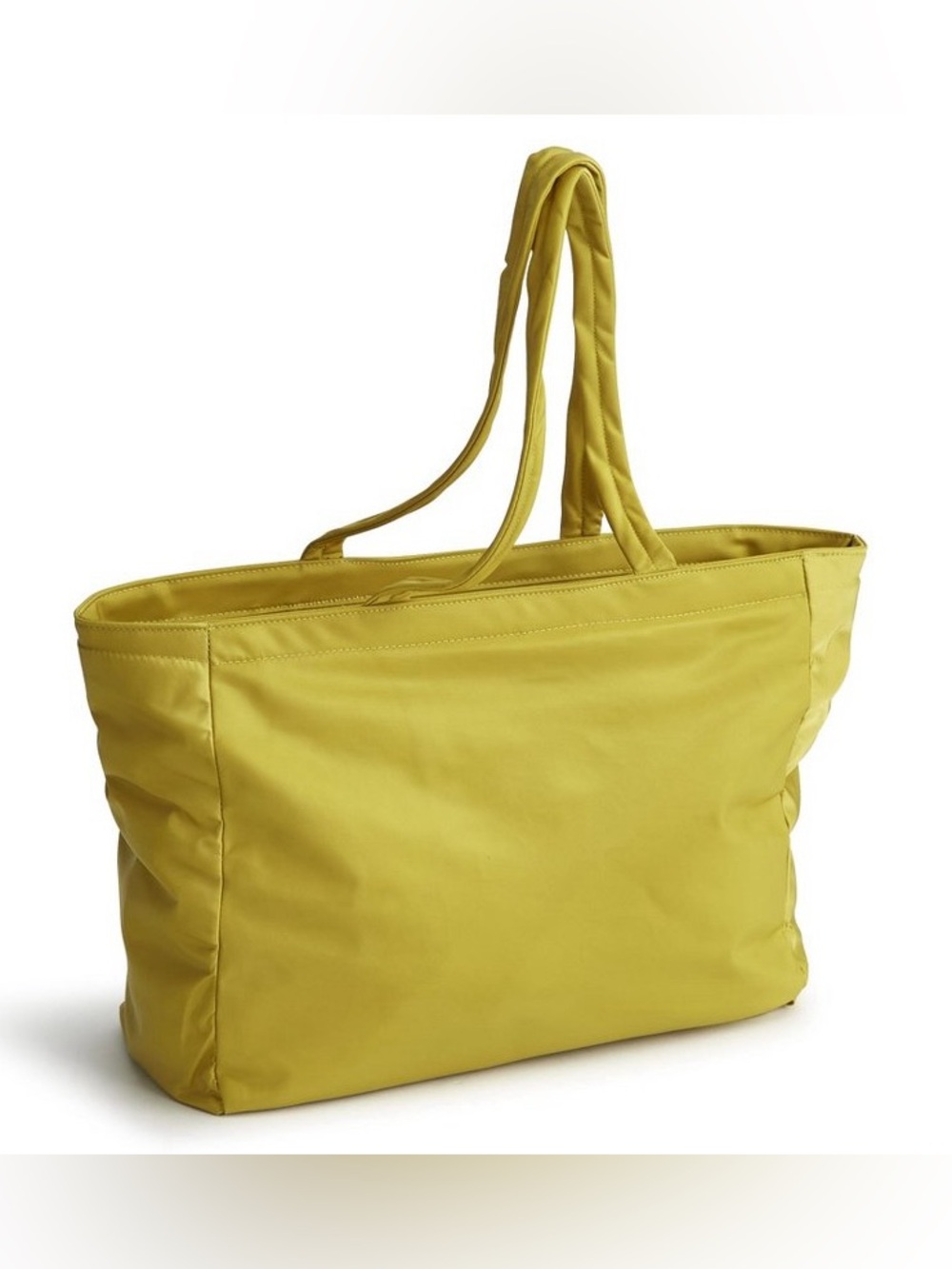 Vera Bradley Womens Nylon Hathaway Tote Bag Golden Olive Chartreuse Green Yellow